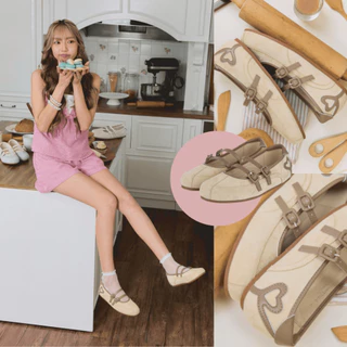 Minx รุ่น Heartie รองเท้า maryjane ทรงสปอร์ต ลายหัวใจ minxshoes