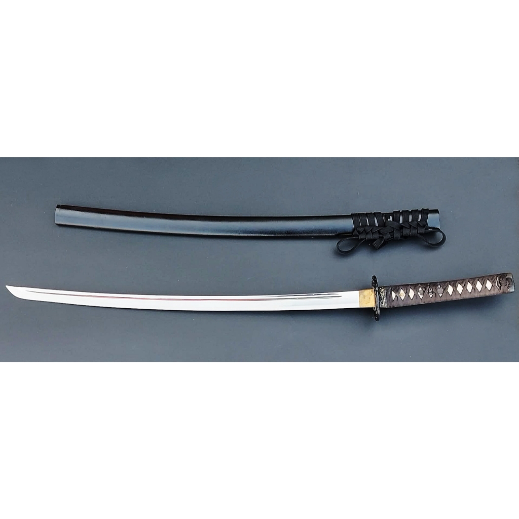 ดาบ วากิซาชิ (Wakizashi) ใบโลหะ ไม่มีคม ยาวรวม78cm. มือสองจากญี่ปุ่น Iaito Replica katana sword