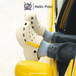 Hello Polo รองเท้าแฟชั่นผู้หญิง รองเท้ารัดส้นผู้หญิง กันลื่นและทนทาน พื้นนุ่มมาก คลายเมื่อยเท้า สะดวกสบายทุกฤดู HP8052