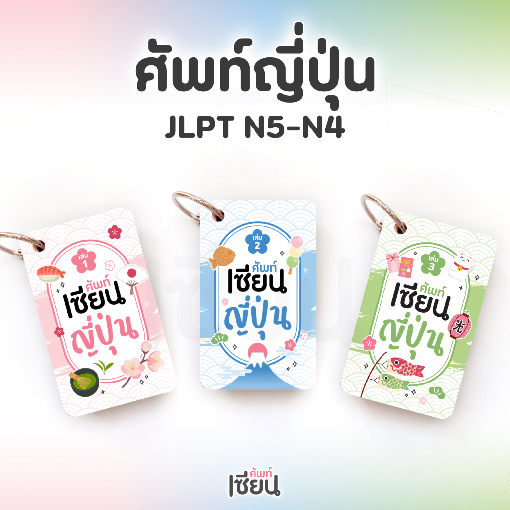 ศัพท์เซียนญี่ปุ่น สอบ JLPT N5 N4 คำศัพท์ญี่ปุ่น เรียนภาษาญี่ปุ่น ระดับเริ่มต้น Cardlll