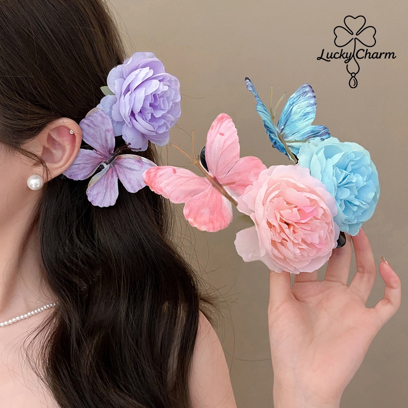 กิ๊บ กิ๊บดอกไม้ ผีเสื้อ แฟชั่น สไตล์เกาหลี ins น่ารักๆ หลากสี หวาน fashion and accessories ส่งเร็ว COD