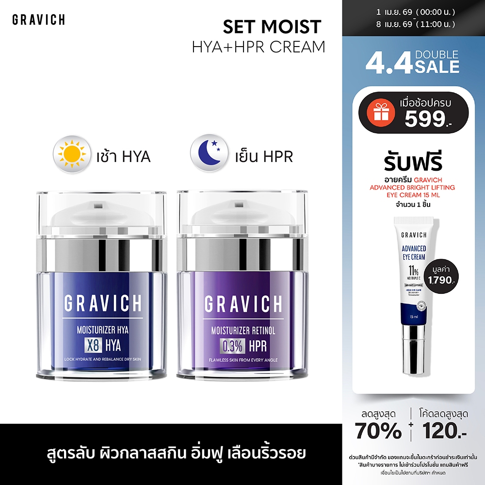 [SET] Gravich Moisturizer Complex 5X Ceramide Gel 50 ml+Moisturizer Complex HPR Retinoid Cream 50ml