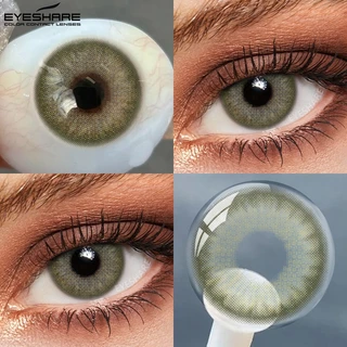{COD}-Eyeshare 👍บาหลีสีน้ำตาล/สีเทา/สีฟ้า/สีเขียวคอนแทคเลนส์ 1 คู่ 14.2 มม.สีคอนแทคเลนส์ธรรมชาติรายปีเลนส์นุ่ม