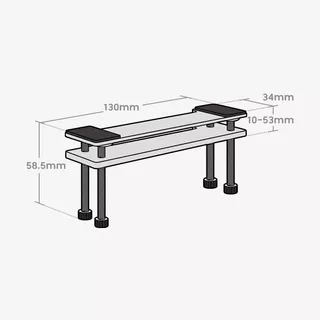 Clamp base adapter อุปกรณ์เสริมขาจับจอคอม แบบหนีบ *ต้องมีแขนจับจอ