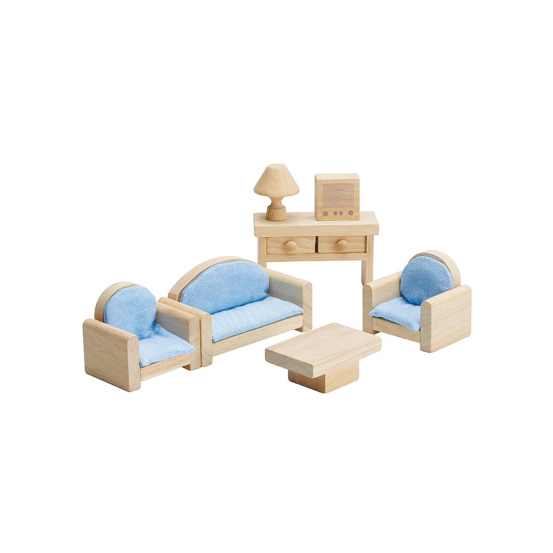 PlanToys ของเล่นไม้ 9015 Living Room - Classic ห้องรับแขก - คลาสสิก เสริมพัฒนาการ สำหรับเด็กอายุ 3 ปี ขึ้นไป