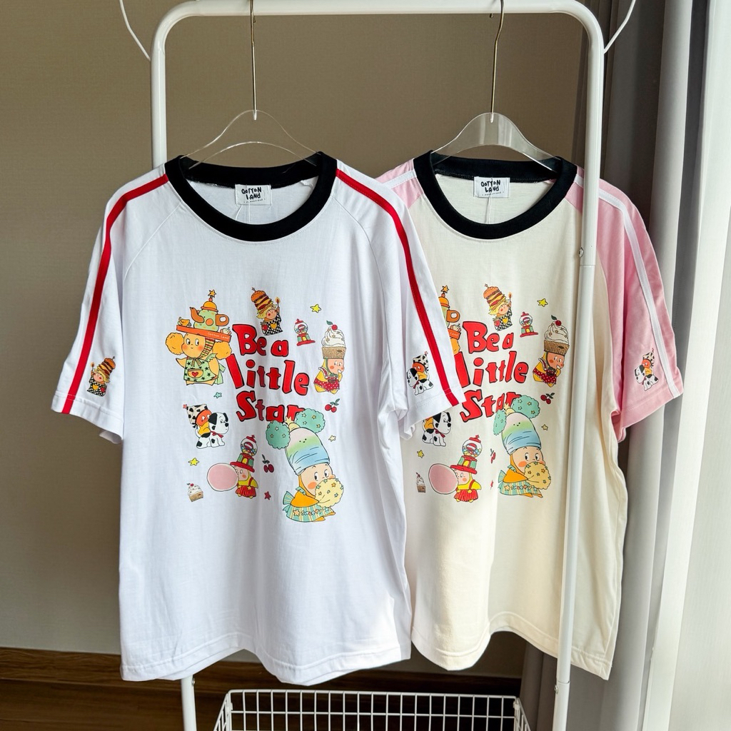 เสื้อยืด Oversize งานป้าย Qottonland ลิตเติ้ลสตาร์