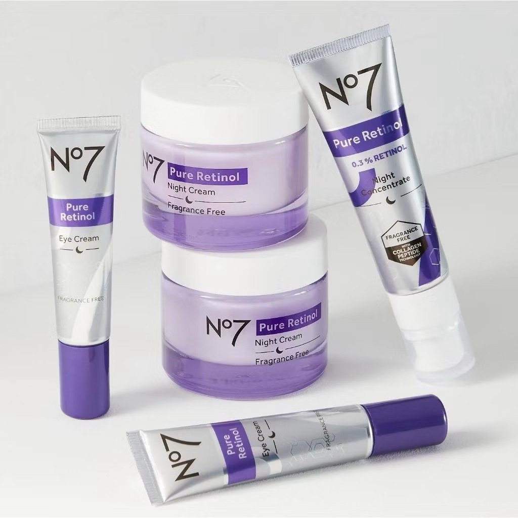 No7 pure retinol ทวงความอ่อนเยาว์คงความอ่อนโยน ดูแลริ้วรอยบนใบหน้า