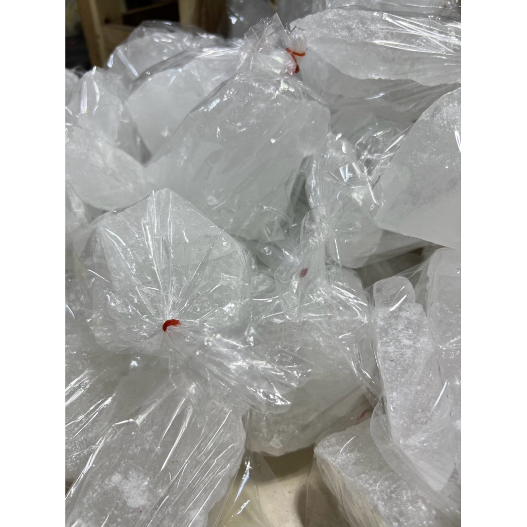 สารส้มใส แกว่งน้ำ,ล้างผักล้างปลาได้ (ขนาด400-500กรัม)แบบคละไซส์