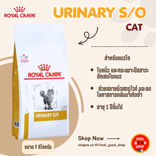 Royal canin Urinary s/o Cat ขนาด 7 kg Exp.05/2027 สำหรับแมวโรคนิ่ว