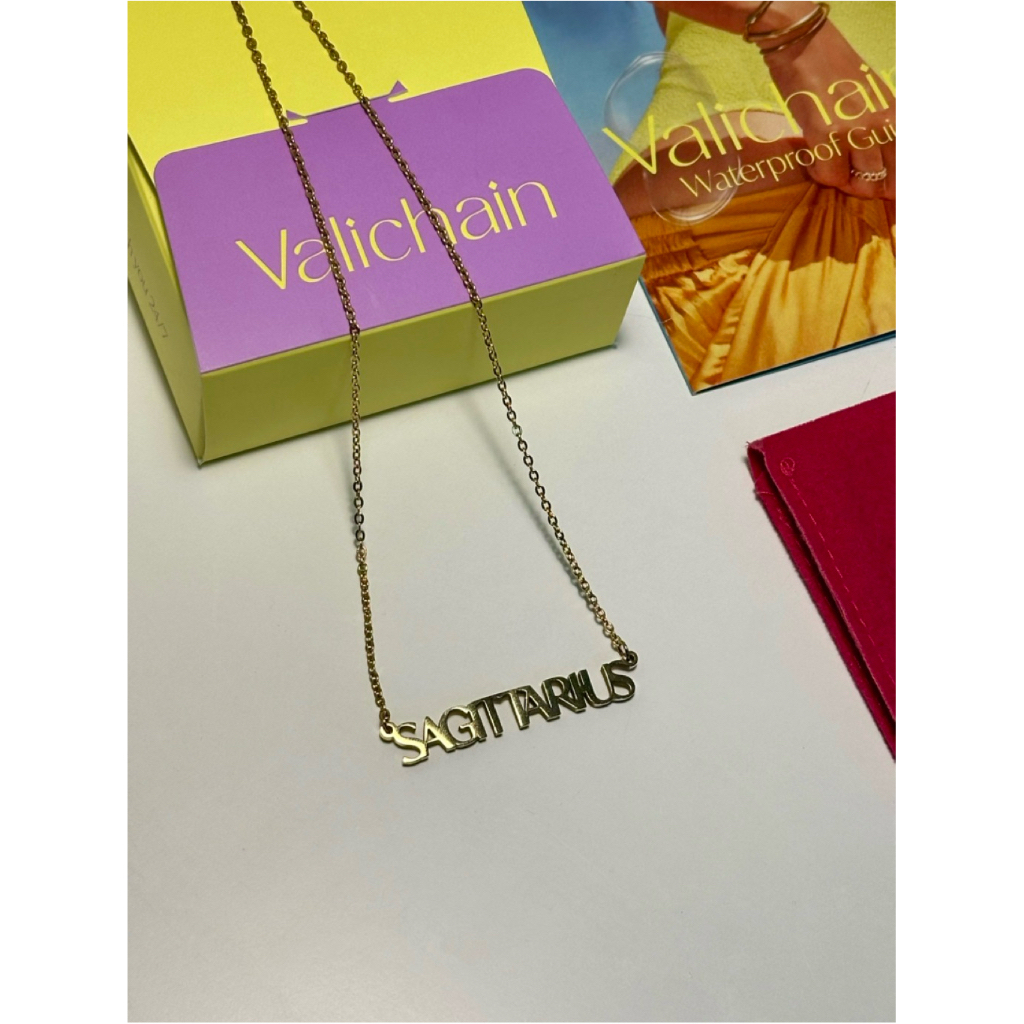 ส่งต่อ | Valichain - Zodiac Alphabet Necklace (Sagittarius) ♐️