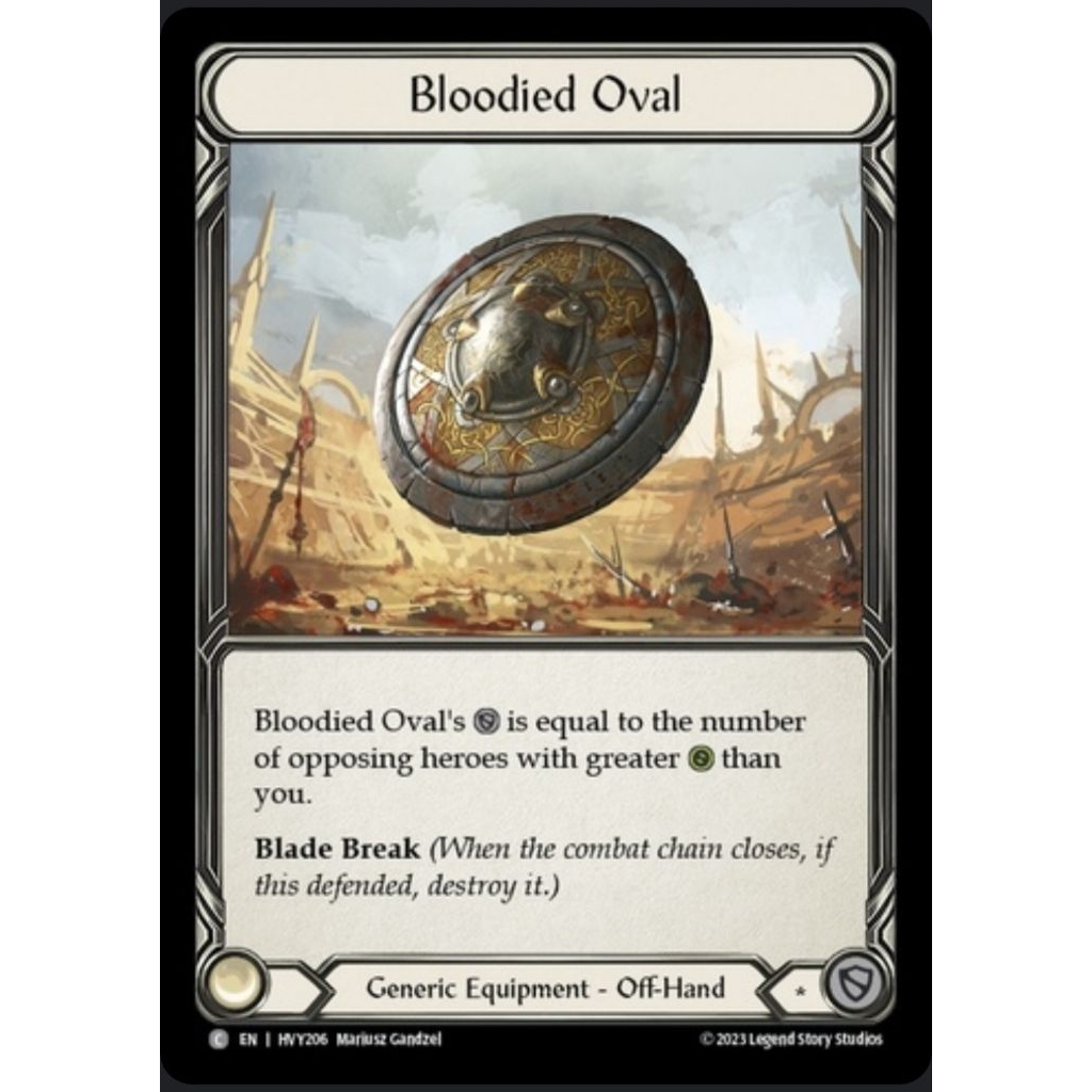 Flesh and blood:Bloodied Oval(Non foil)