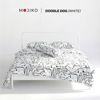 MOJIKO ชุดผ้าปูที่นอน 5 ชิ้น รุ่น Whimsy ปลอกหมอน + ผ้าปูรัดมุม ลายน่ารักแนวอินดี้