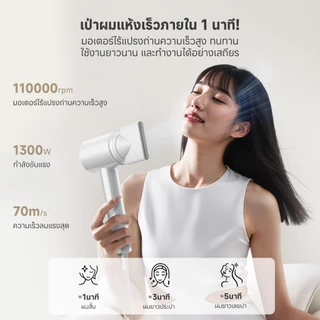 Simplus Hair Dryer Hyper 3 เป่าผม 10 ระดับ Hyper-SIM Aura ความเร็วลม 70 m/s น้ำหนัก 295g ระบบทำความสะอาดตัวเอง CFJH011