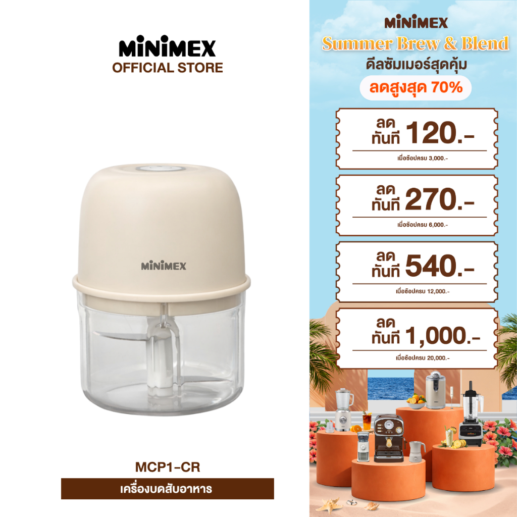 [NEW] MiniMex เครื่องบดสับอาหาร รุ่น MCP1-CR