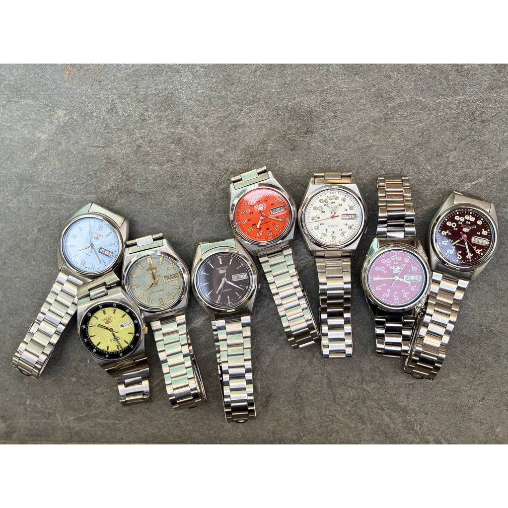นาฬิกา ไซโก้  แท้มือสองออโต้ Automatic seiko5 7009,7S26 หลังทึบ หลังใส