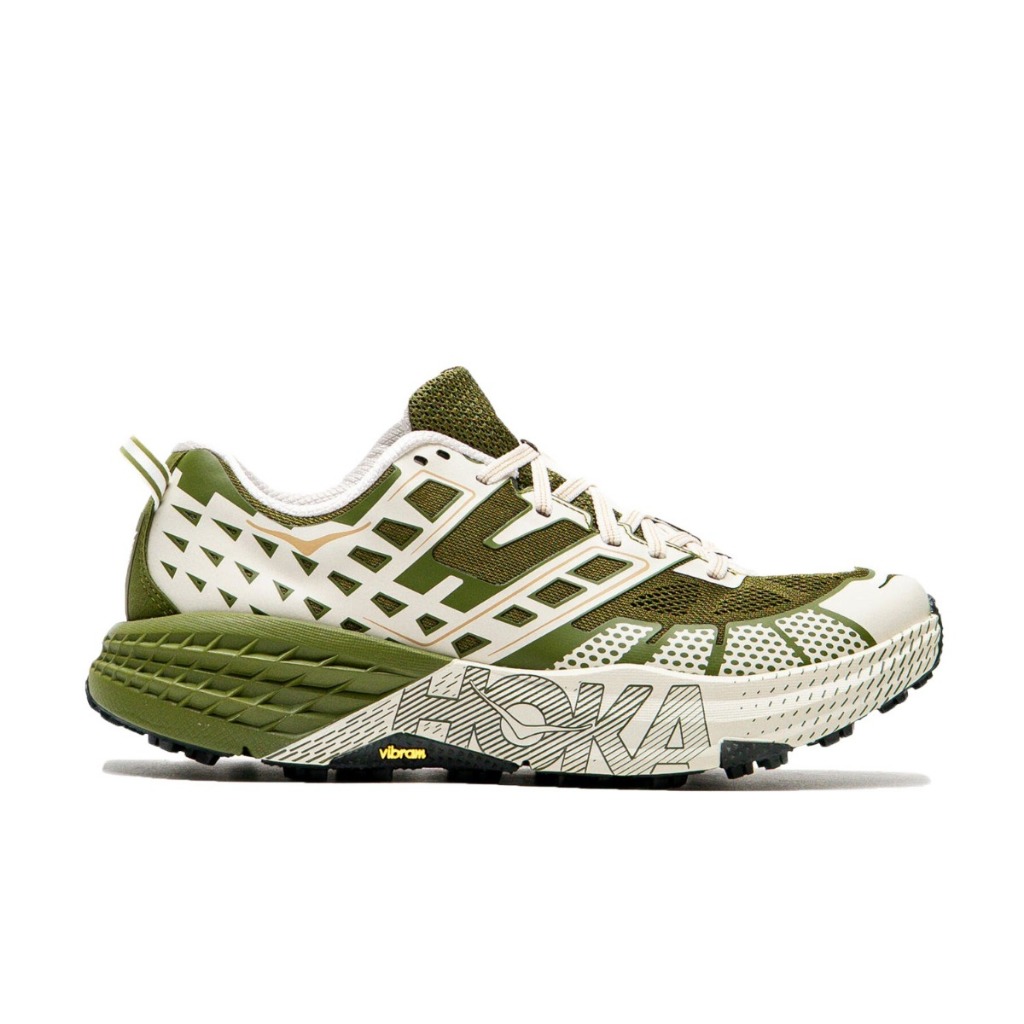 HOKA 1162710-MRSC SPEEDGOAT 2 MOSS GREEN / ROSE CREAM