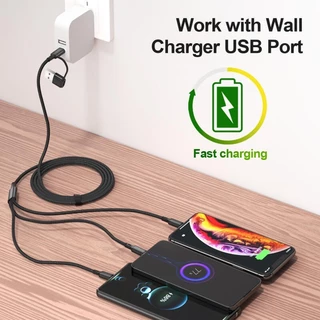 [สำหรับ 17] สายชาร์จเร็ว PD 100W 120W 240W สําหรับสาย Type- C Data Line สายชาร์จ USB-C to Li Cable