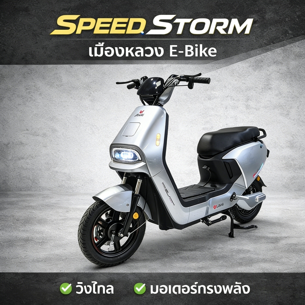 จักรยานไฟฟ้า รถไฟฟ้า 580w 48V20Ah มอเตอร์ไซด์ไฟฟ้า ไฟเลี้ยวหน้าและหลัง เบรกดรัม ไฟหน้า จอแสดงผล LED