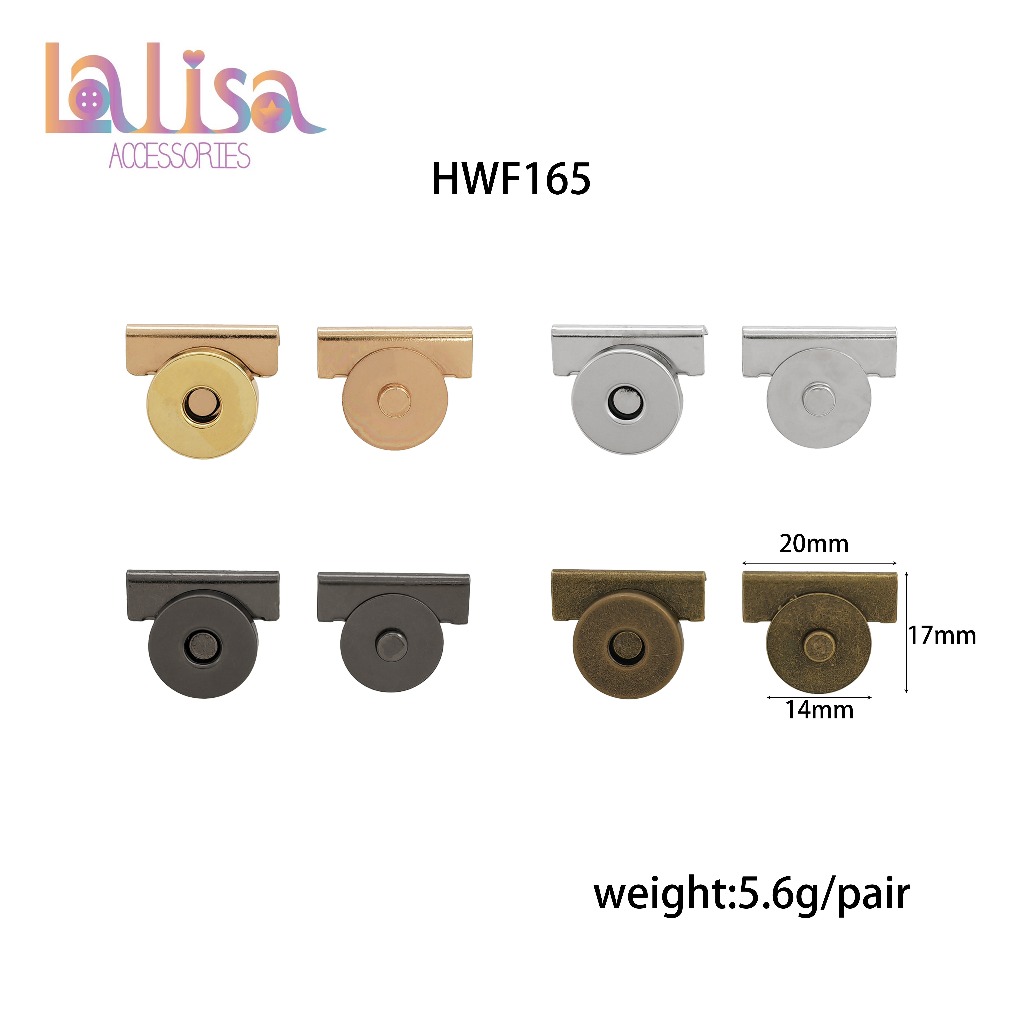กระดุมแม่เหล็กทรงกลม alloy magnet button HWF165