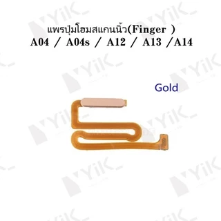 สวิทช์ปุ่มปิดเสียงบน/ปิด FingerPrint Sensor Touch ID Scanner Key Flex Cable สําหรับ Samsung Galaxy A12 A125F / M12S M127
