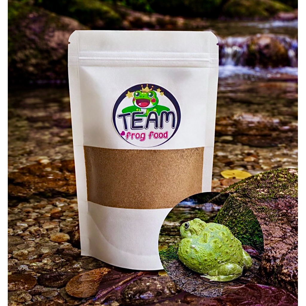 อาหารปั้นกบAF-100gโปรตีนสูงอาหารกบฮอร์นฟรอกTeamfrogfood