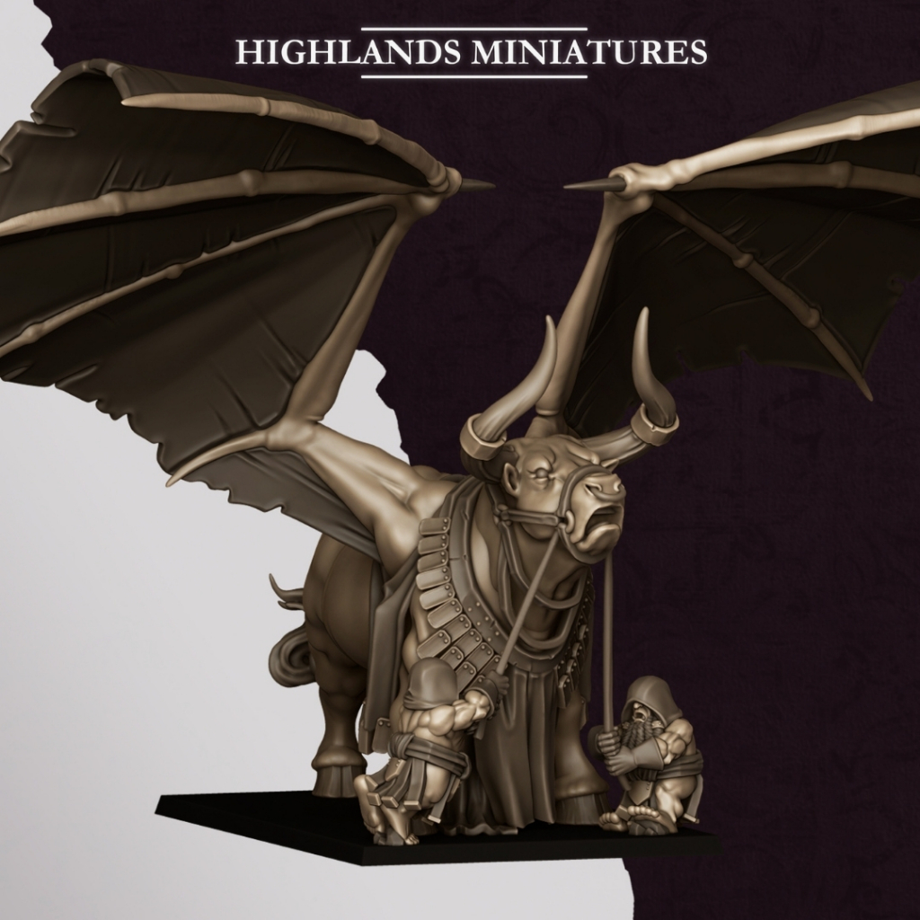 Marduk Bull - Sons of Marduk - Monstrosity / 32mm scale 3D printed miniature HLM