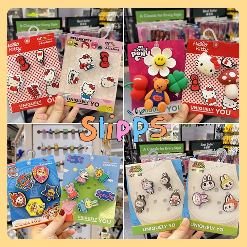 จัดส่งจากกรุงเทพ/ charms แบบใหม่/จิ๊บบิทซ์/สูท/ใช้ได้กับ อุปกรณ์ตกแต่งรองเท้าหูรู DIY ถอดได้ง่าย