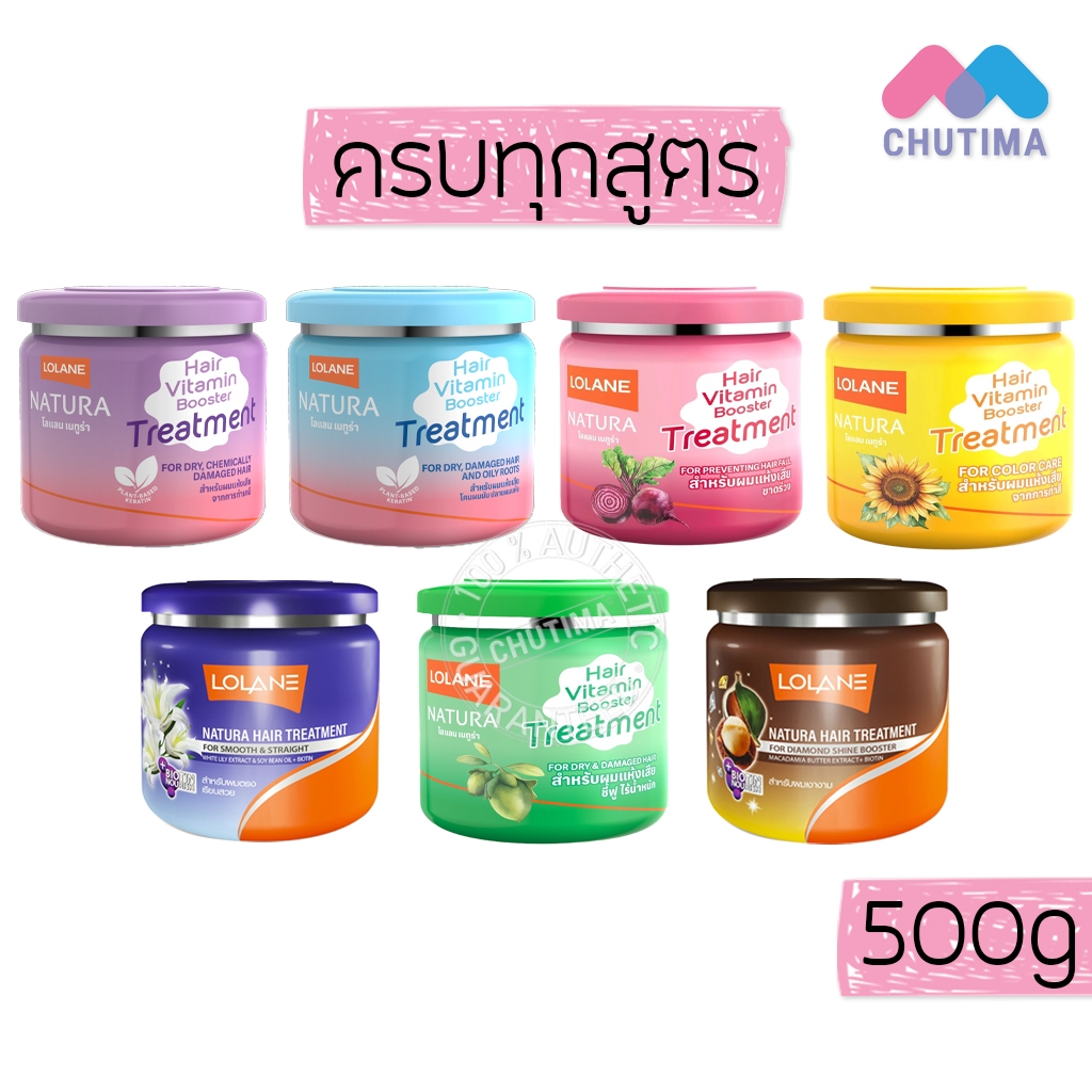 โลแลน เนทูร่า แฮร์ ไวตามิน บูสเตอร์ ทรีตเมนต์ Lolane Natura Hair Vitamin Booster Treatment 500g.