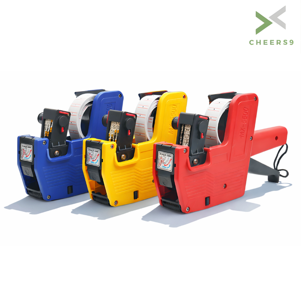 ปืนยิงป้ายราค เครื่องพิมพ์ฉลากราคา Price Labeler ทรงทันสมัย ใช้งานง่าย มีความทนทานสูง Cheers9