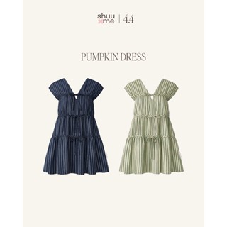 SHUUXME Pumpkin dress (เดรสไม่ต้องรีด)
