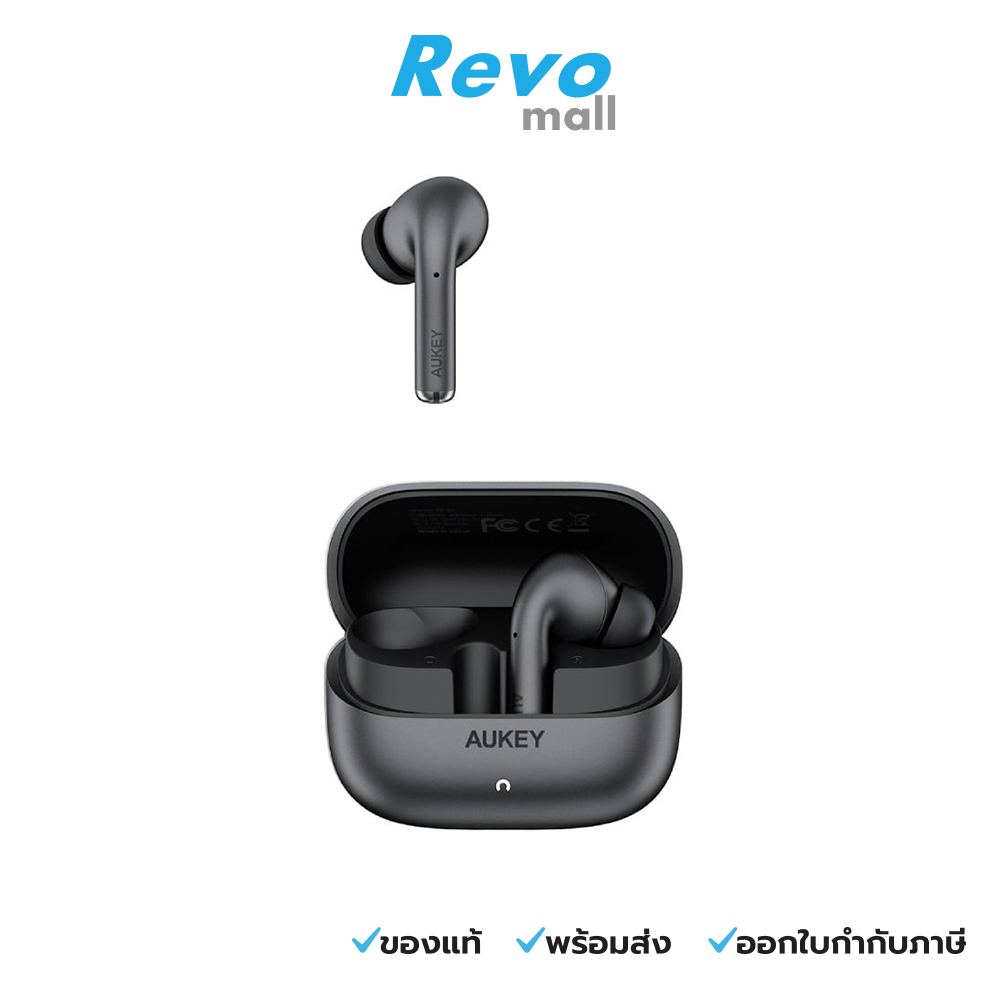 AUKEY หูฟังไร้สายตัดเสียงรบกวน สี Gray รุ่น EP-B1
