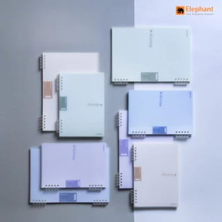 Elephant ตราช้าง สมุดสันห่วง Kizuna รุ่น LPPA-501 ขนาด A5/B5 สมุดเติมกระดาษได้ 80 แกรม / 60 แผ่น (คละสี 1 เล่ม)