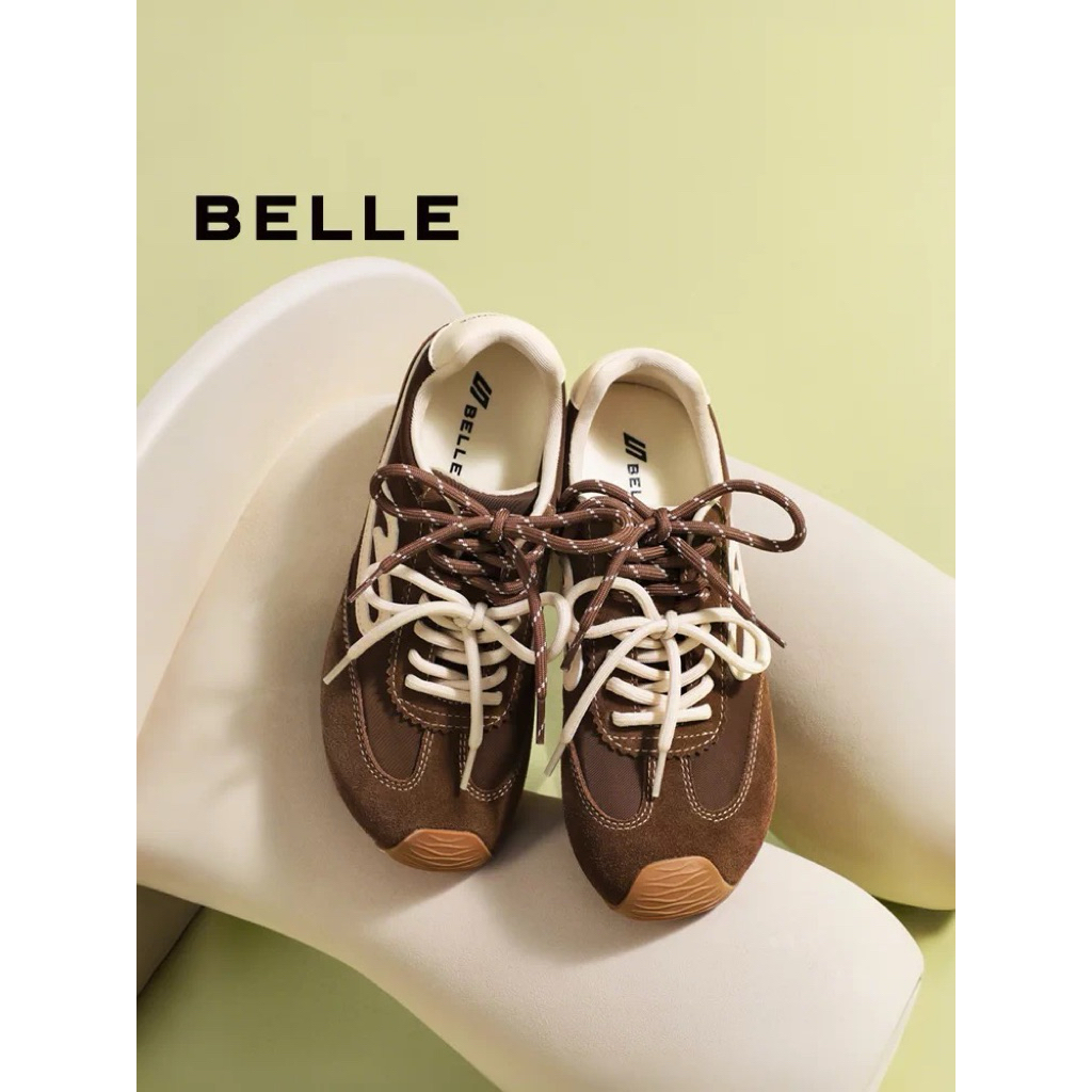 👞พรีออเดอร์ 15-20วัน [แบรนด์แท้💯] BELLE Shoes - Belle Retro Shoes <<34-44>> รองเท้าผ้าใบ จางหลิงเฮ่อ