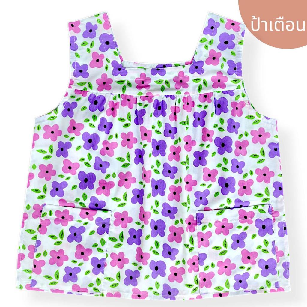 ไทยไทย เสื้อคอกระเช้าป้าเตือน ลายดอกกลาง