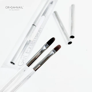 พู่กันต่อเจล ORGANAIL แปรง 2 ฝั่งพร้อมปลอกใส่