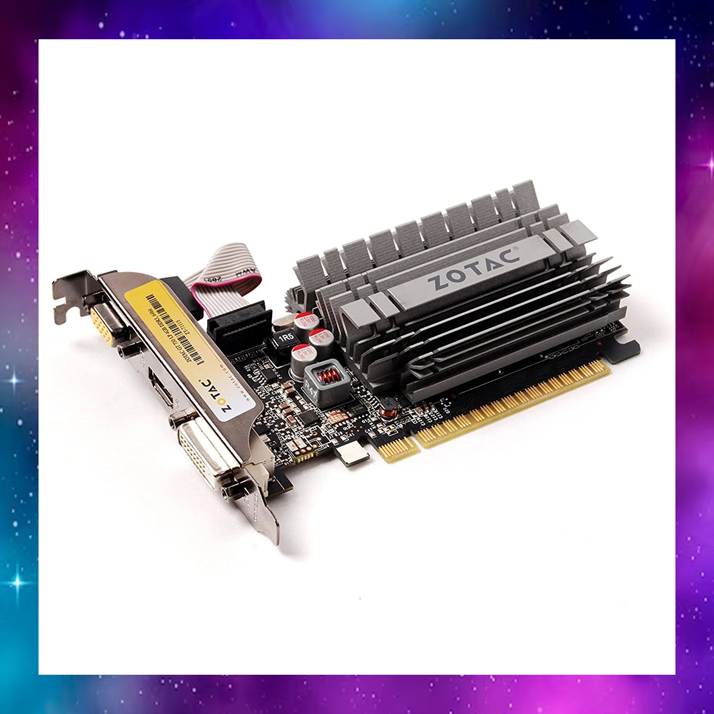 VGA (การ์ดแสดงผล) ZOTAC GEFORCE GT730 730 2GB ZONE EDITION - 2GB DDR3 ไม่ต่อไฟ ใช้งานปกติ