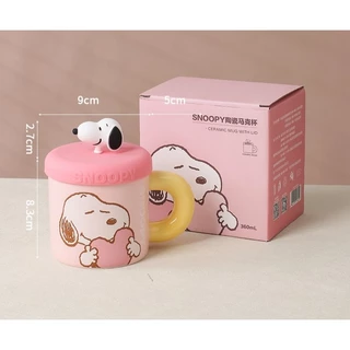 （จัดส่งจากประเทศไทย）แท้ Snoopy สนูปปี้ แก้วเซรามิก 360ml - ลายน่ารัก สีสันสดใส ใช้ง่าย ของขวัญวันเกิด ของขวัญน่ารัก