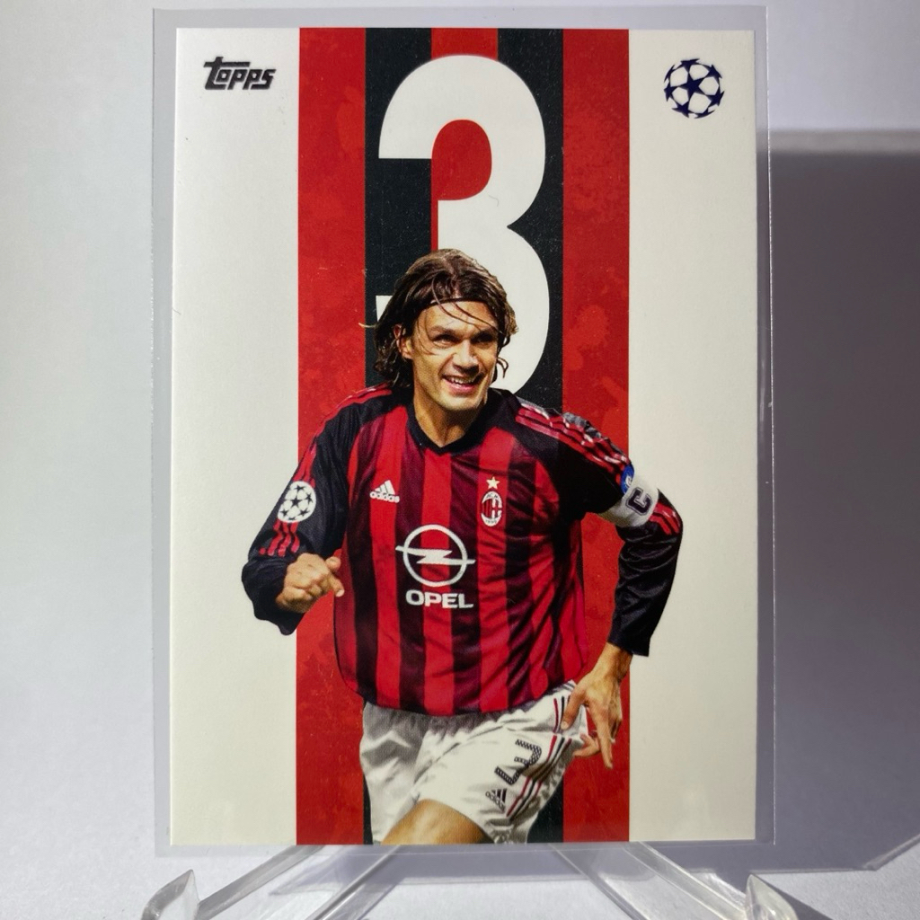 การ์ดนักฟุตบอล PAOLO MALDINI, AC MILAN, TOPPS 2026, BB-5