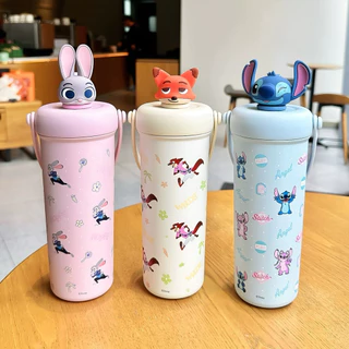 แก้วน้ำเก็บความเย็นลายการ์ตูน Sanrio พร้อมจุกปิดน้ำน่ารักสุดๆ ขนาด 700 ml สแตนเลส316 มียางรองก้นแก้ว มีหูหิ้วแก้วในตัว