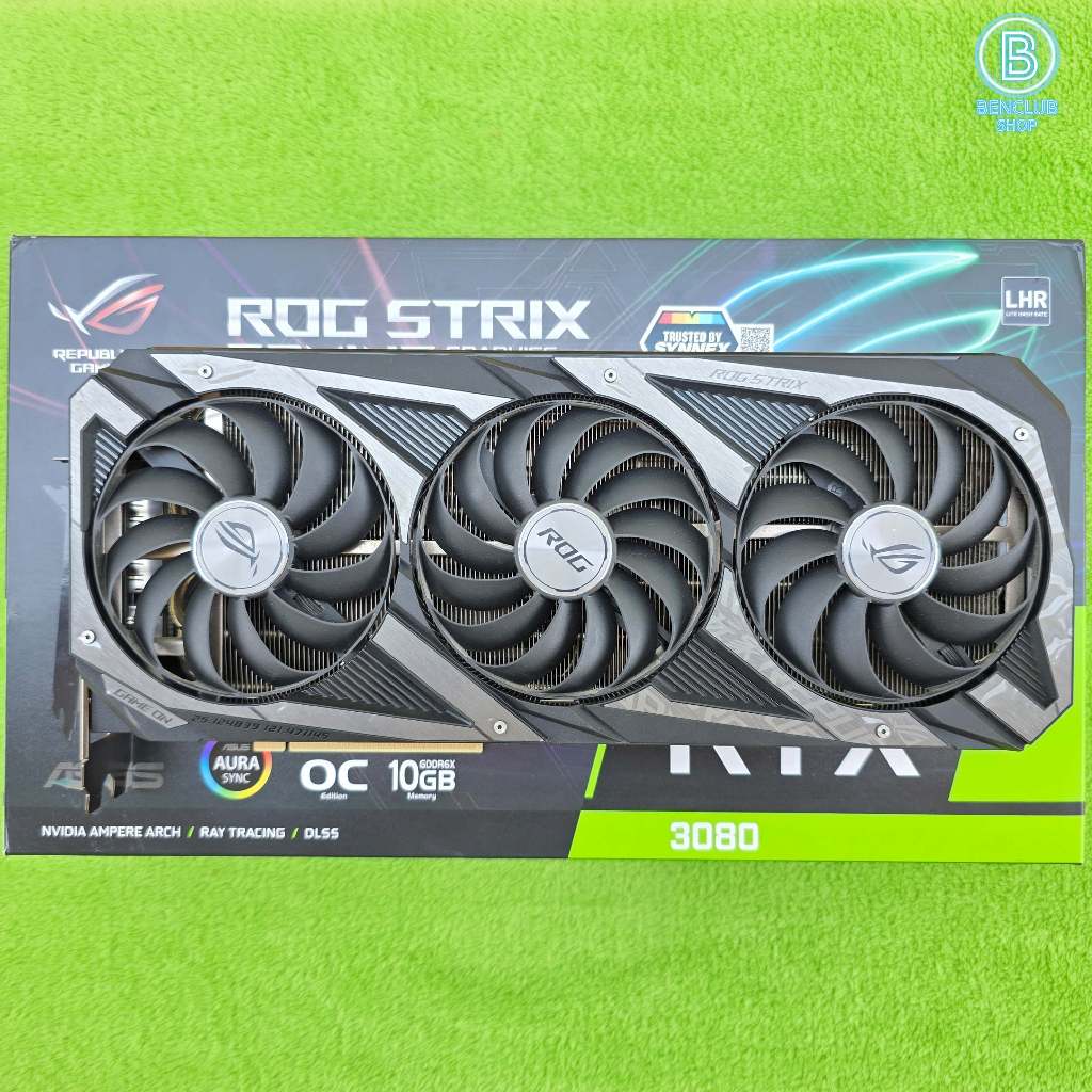 การ์ดจอ ASUS ROG STRIX RTX 3080 OC EDITION 10GB LHR สินค้ามือสอง