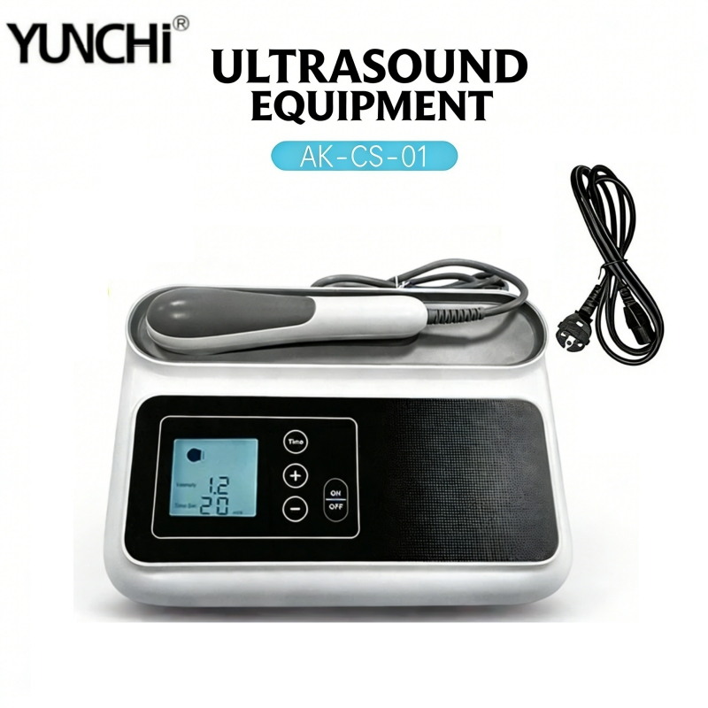 YUNCHI CS01 เครื่องบำบัดด้วยคลื่นอัลตราซาวนด์ สำหรับบรรเทาอาการปวดข้อ/กล้ามเนื้อ พร้อมเจล 60 มล