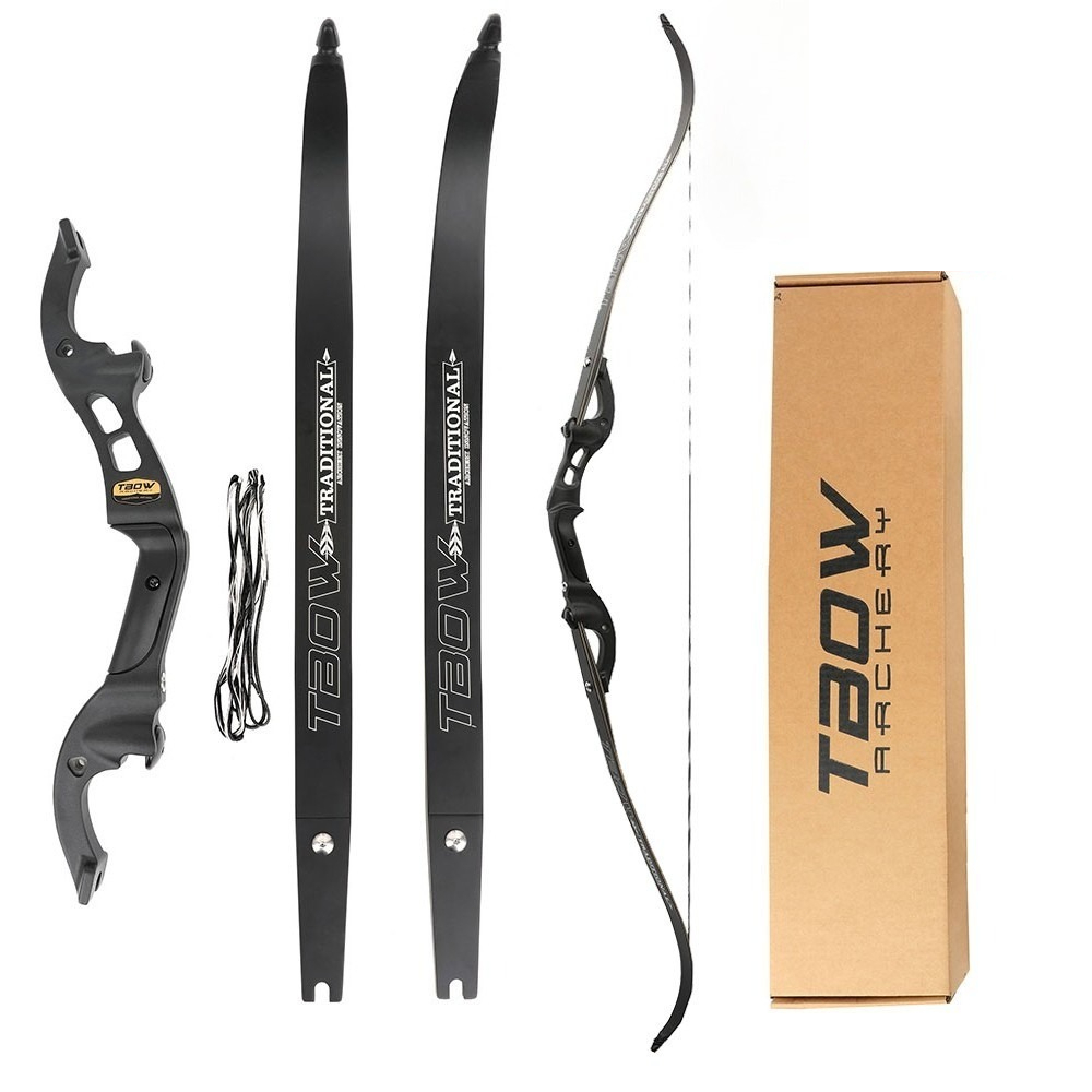 62'' Takedown Recurve Bow American Hunting 25-60lbs Limbs F Interface Archery Bow