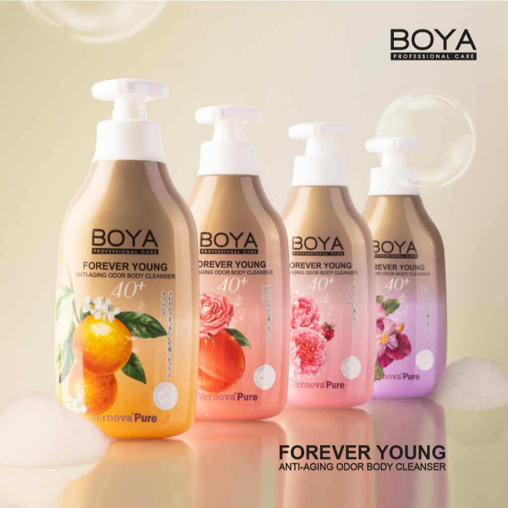 [แพ็คสุดคุ้ม] BOYA ฟอร์เอฟเวอร์ยังแอนตี้-เอจจิ้งออดอร์บอดี้คลีนเซอร์ 450ml
