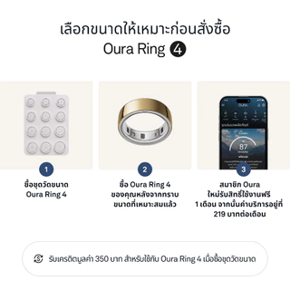 Oura Ring 4 แหวนอัจฉริยะ Smart Ring - แหวนติดตามสุขภาพ สีทอง / Gold