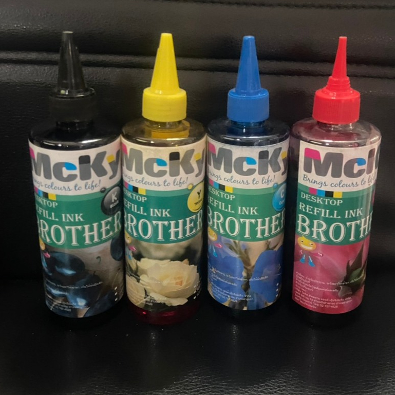 หมึกเติม brother MCky ปริมาณต่อขวด 250 ml ใช้เติม brother Brother รุ่น DCP-T300