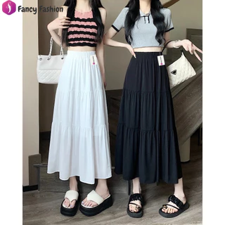 Fancy Fashion กระโปรงยาว กระโปรงชั้น เอวยางยืด ระบาย3ชั้น เนื้อผ้าอย่างดี