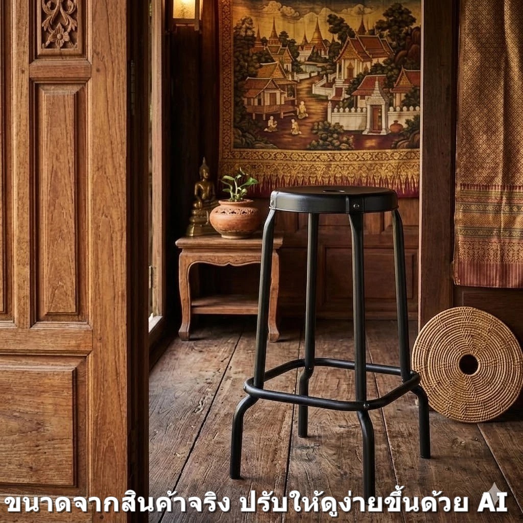 IKEA RASKOG เก้าอี้บาร์ เก้าอี้ทรงสูง เหล็กล้วน 63 ซม.