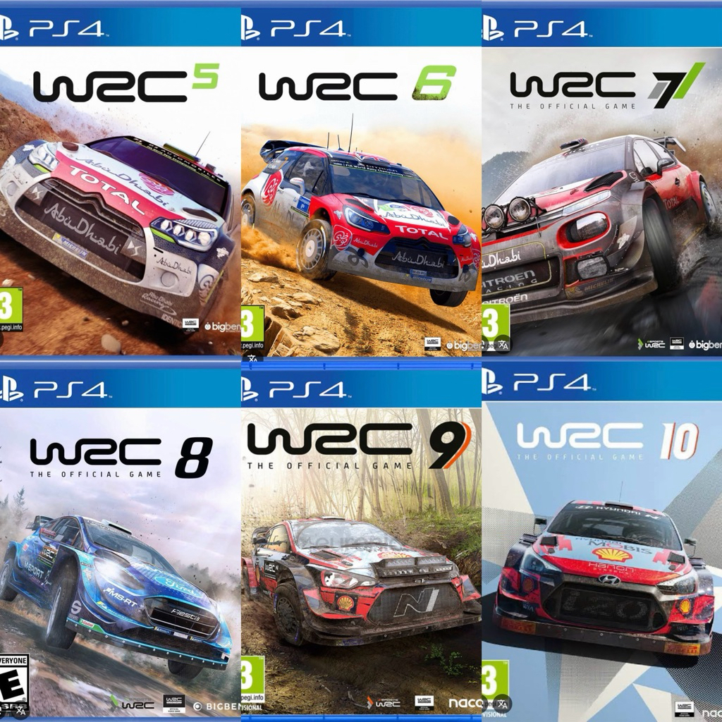 แผ่น PS4 เกม WRC รวมหลายภาค  [ มือ 1,2 ] มีสต้อคพร้อมจัดส่ง!!!