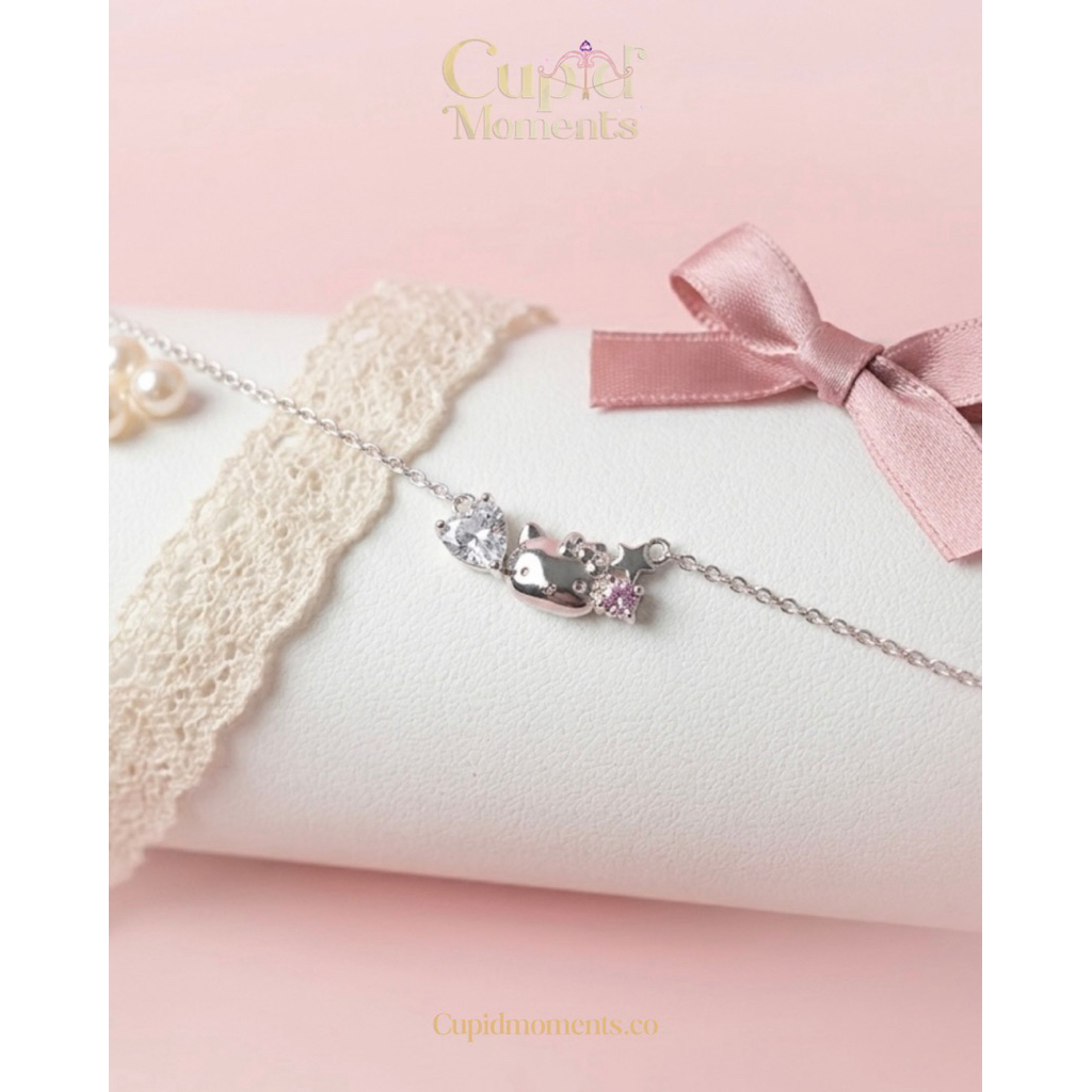 (เงินแท้ S925) Hello Kitty Fairy Bracelet สร้อยข้อมือเฮลโลคิตตี้แฟรี่