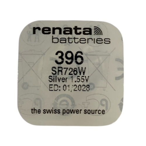 ถ่านกระดุม Renata SR726,SR726W / 396 แบ่งจำนวน 1ก้อน,5ก้อน